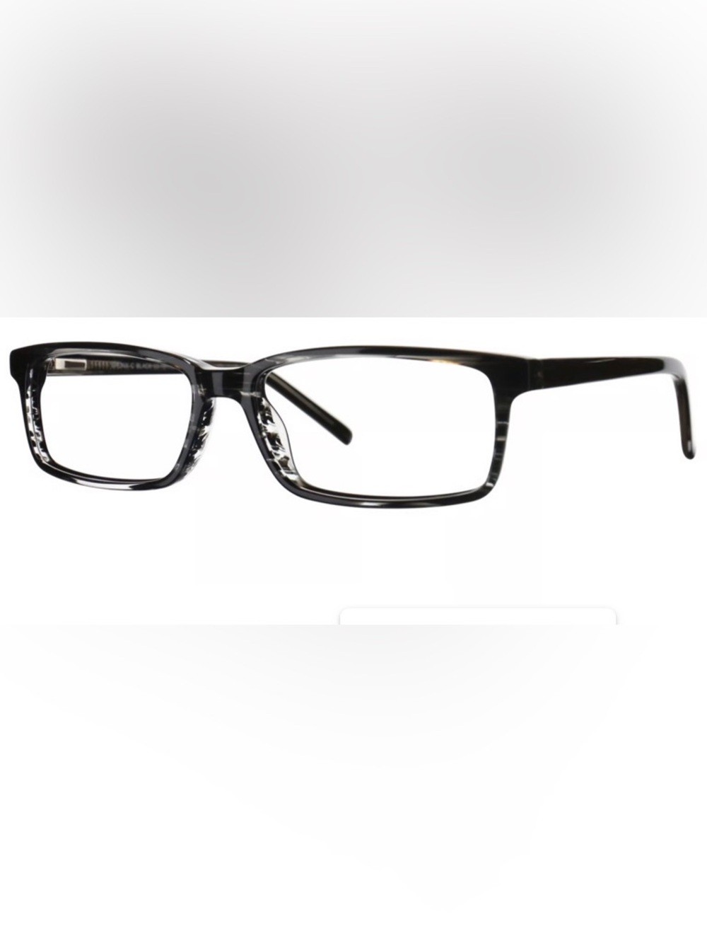 Bronx C Black 53-15-140 Rectangular Full Rim Eyeglass Frames with Case.